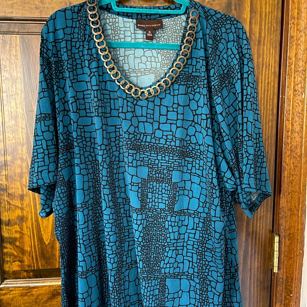 Dana Buchmann Tunic Blouse - wrinkle-resistant and flattering
